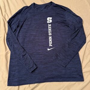 Penn State men’s xl long sleeve navy blue logo shirt.